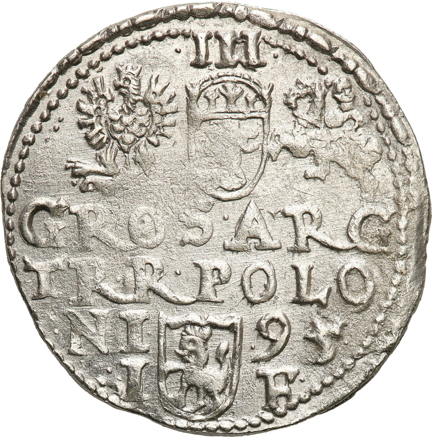 Zygmunt III Waza. Trojak (3 grosze) 1595, Olkusz - Nienotowany